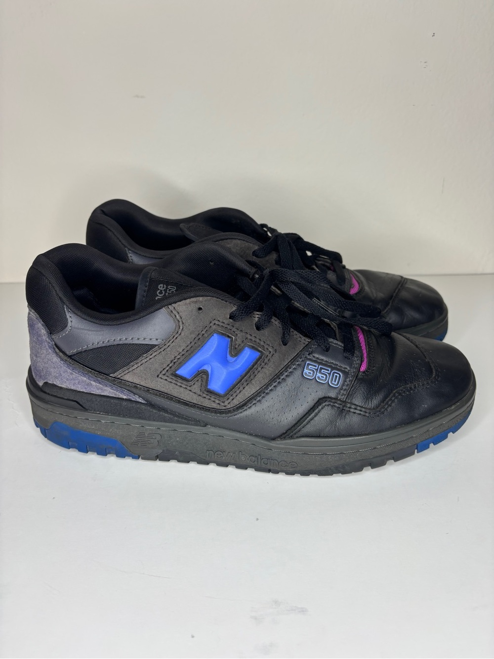 New Balance 550 Black/Blue/Pink “Miami Nights” Shoes Lace Up Sneakers Men Sz 11D